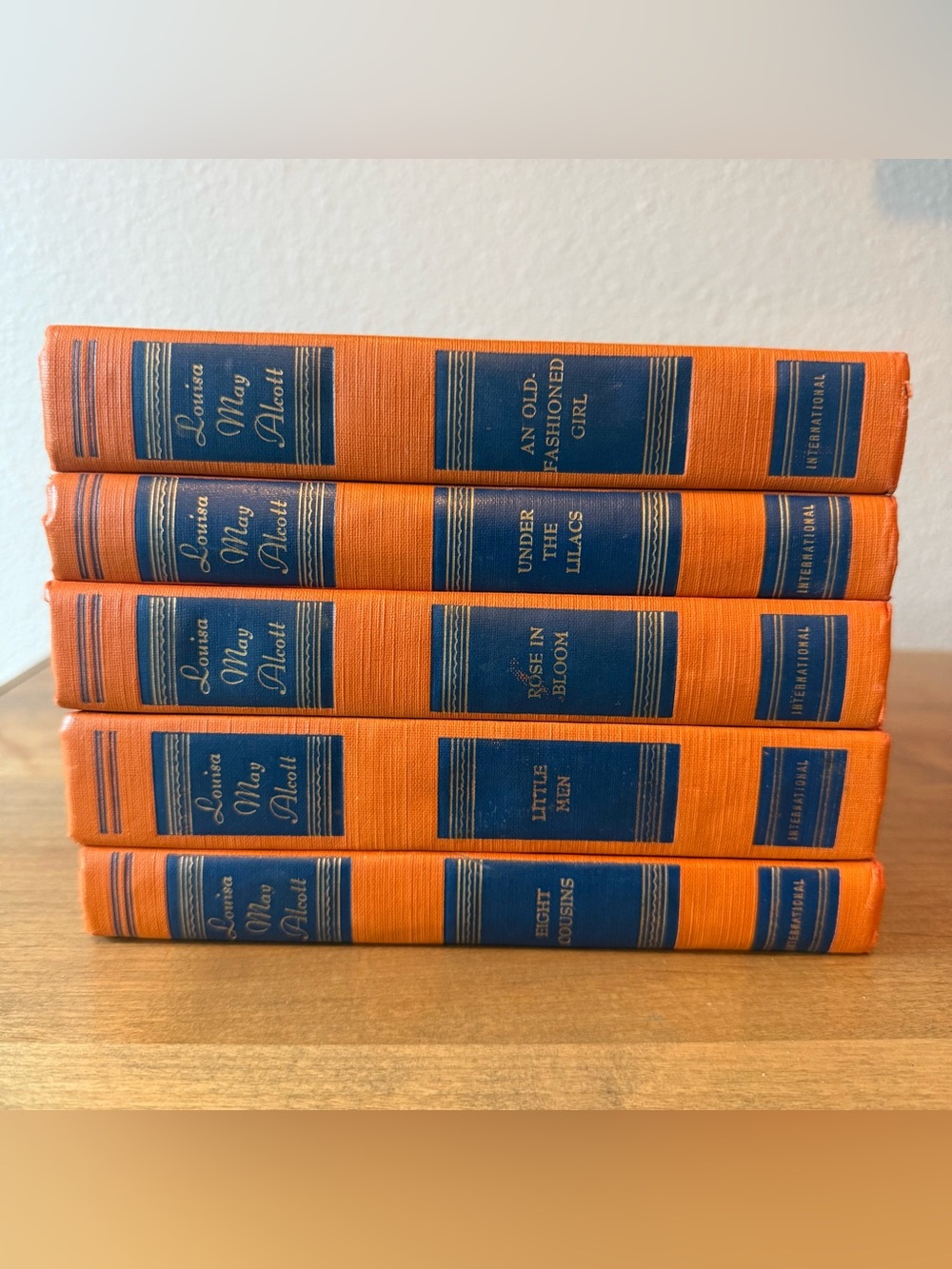 Vintage Louisa May Alcott Hardcover Book Set of 5